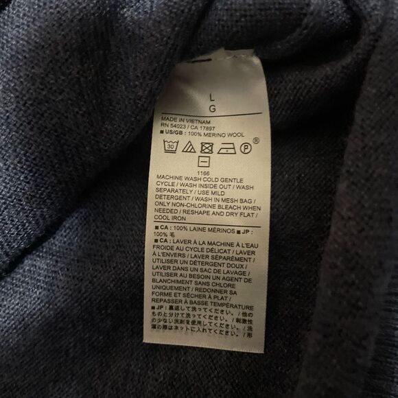Banana Republic 404705-03-1 100% Merino Wool Sweater Men's Sz Large NWT - Picture 5 of 6